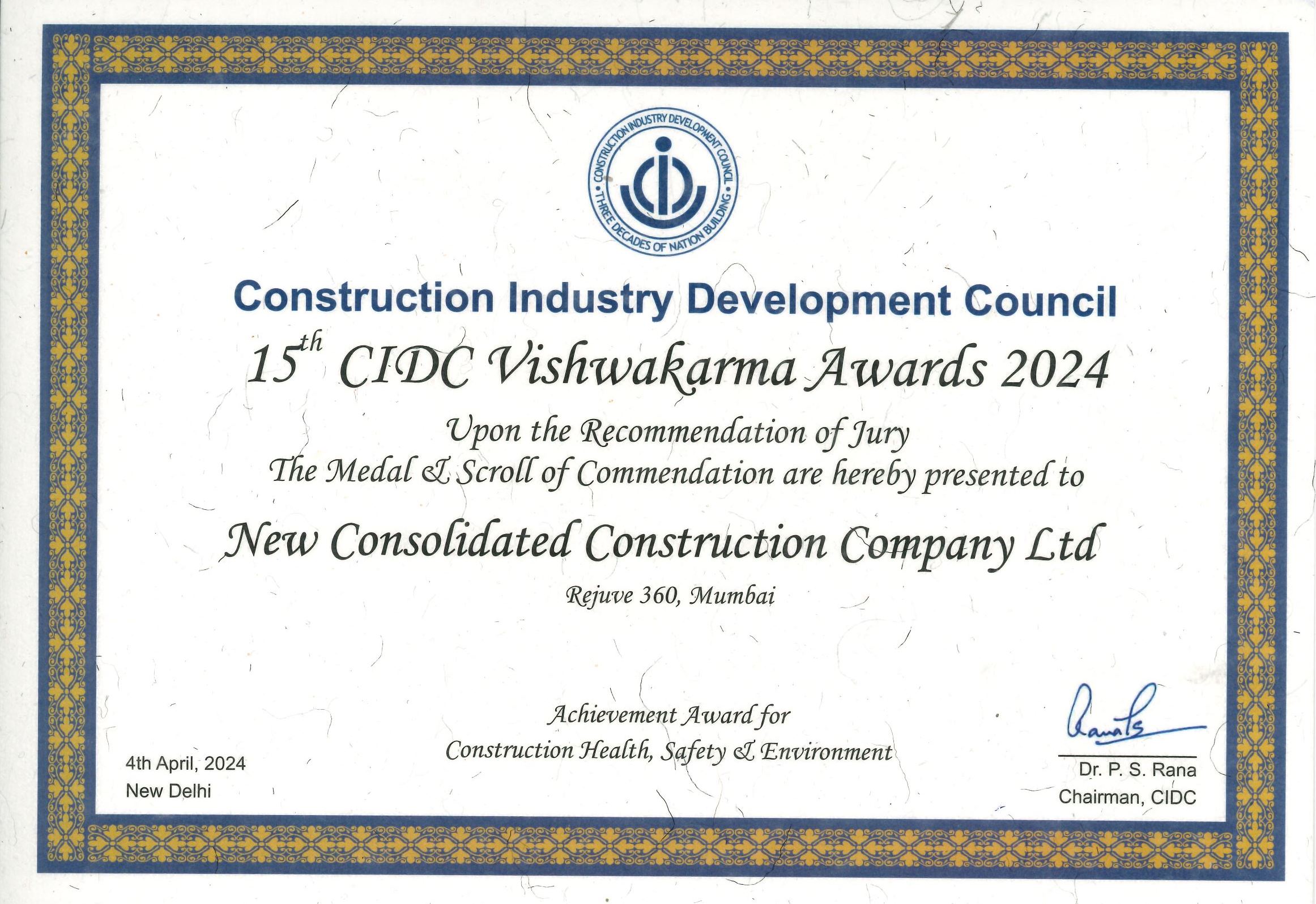 CIDC Vishwakarma Award-2024 - Rejuve 360, Mumbai