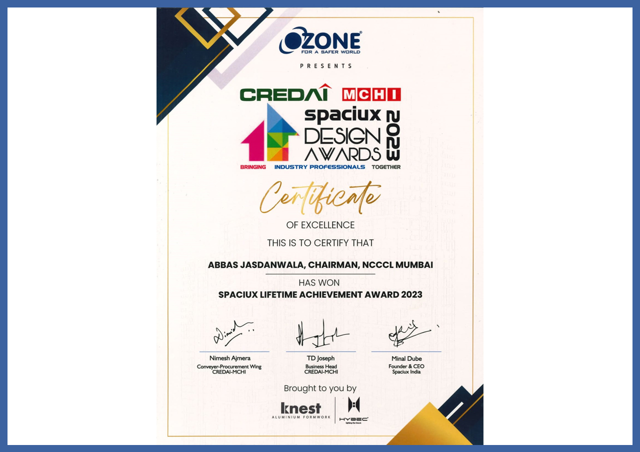 CREDAI Spaciux Lifetime Achievement 2023 Award