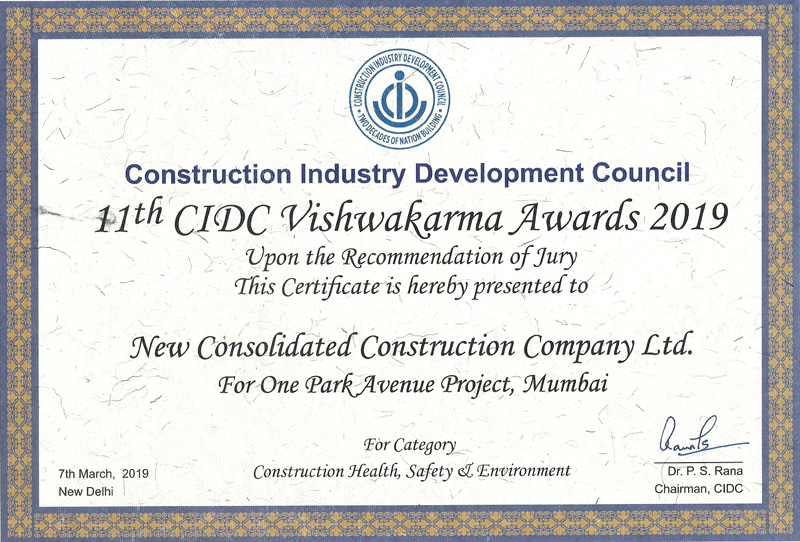 11th CIDC Vishwakarma Awards 2019